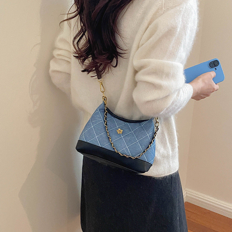 Elegante gesteppte Schultertasche