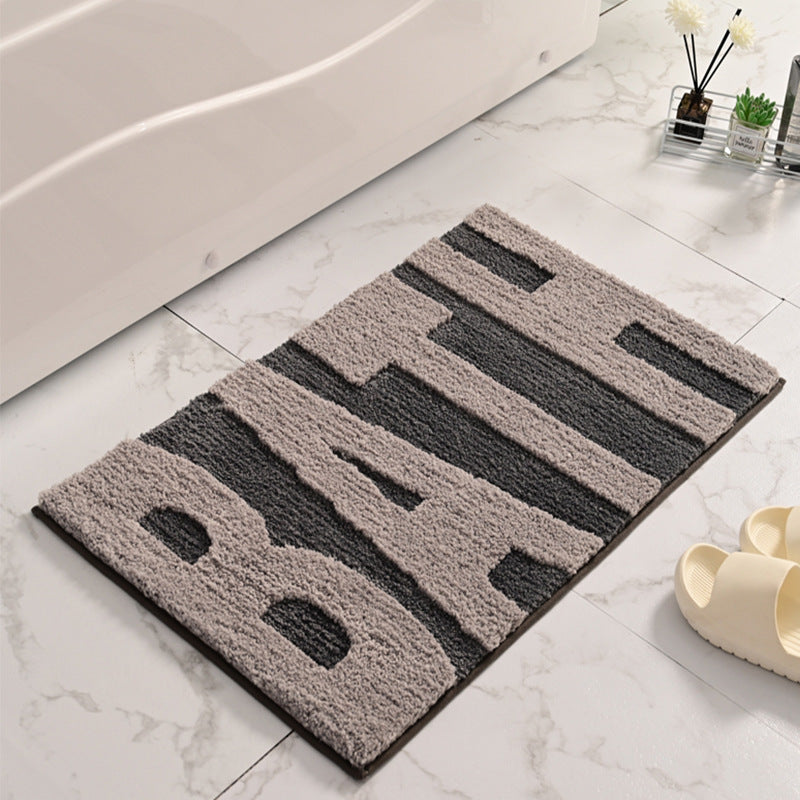 Moderne abstrakte Badematte Brehn