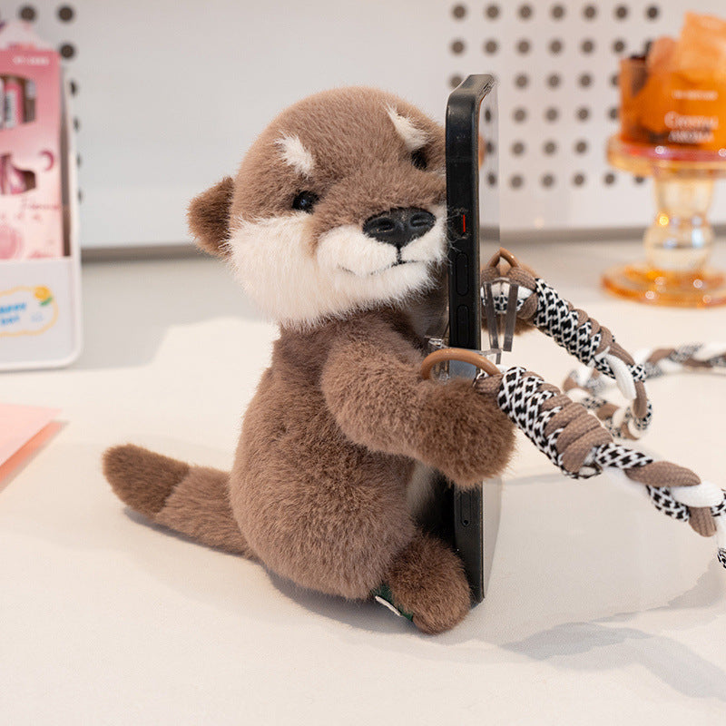 Plüsch Interaktives Otter Plüschtier mit Luxuriösem Weichen Fell und Posierbaren Pfoten Brehn