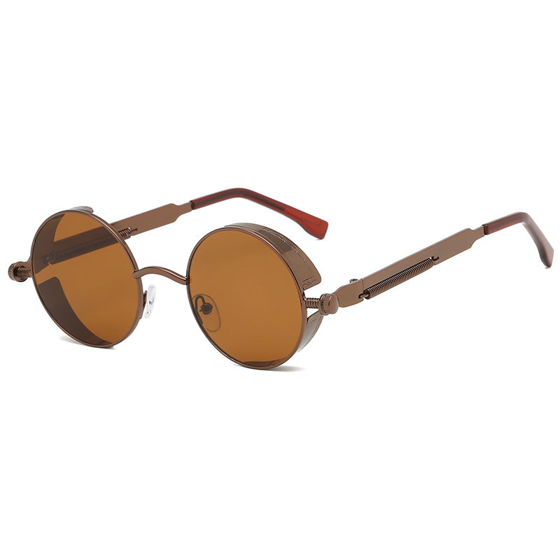 Runde Metallrahmen-Sonnenbrille