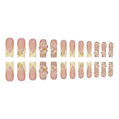 Artistic 3D Floral Nail Art Design Brehn