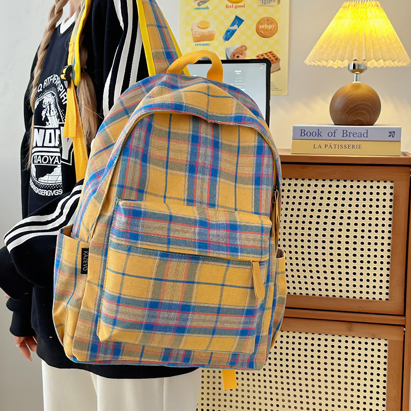 Karo-Muster Rucksack Brehn