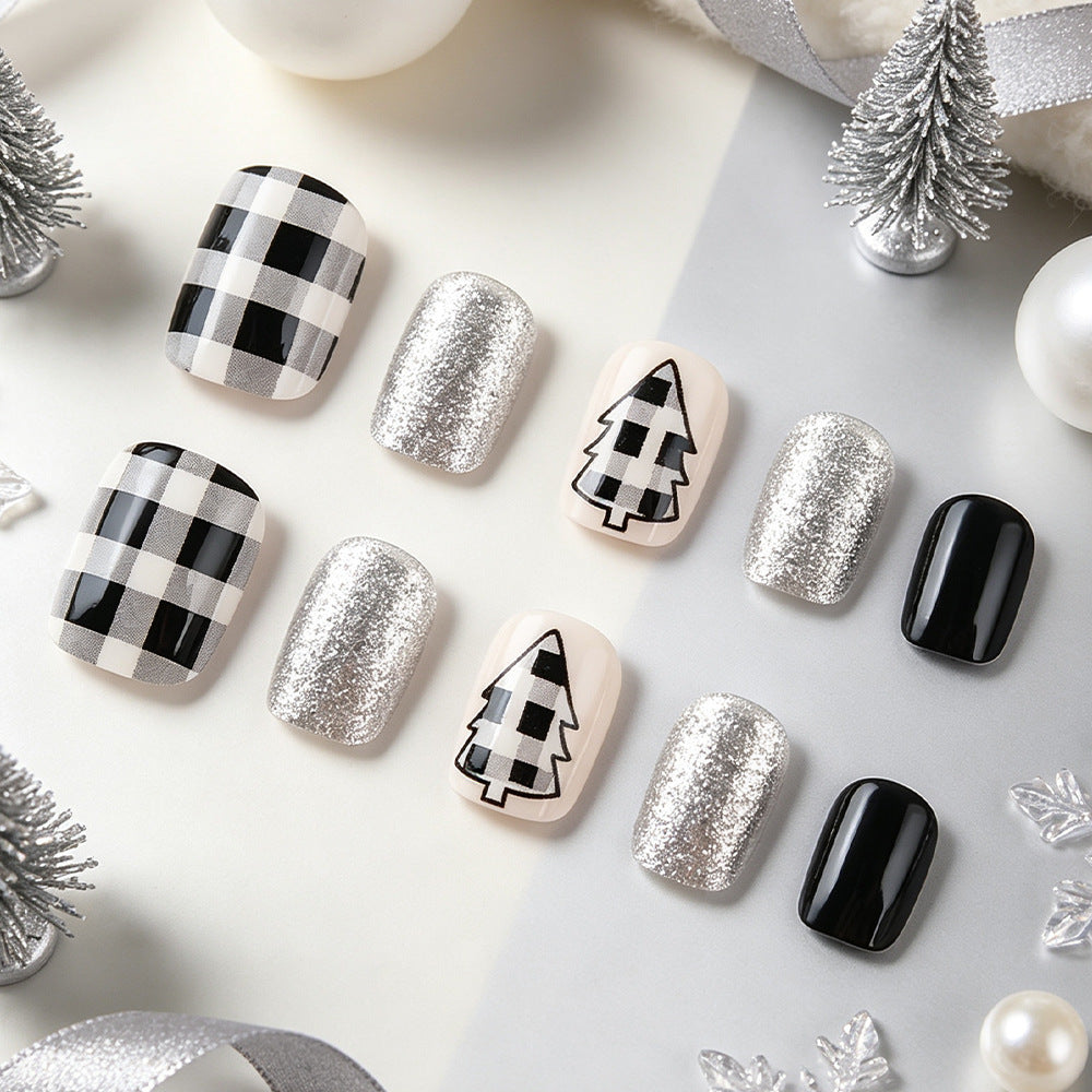 Festliches Nagelkunst-Kit mit Feiertagsbaum-Designs Brehn