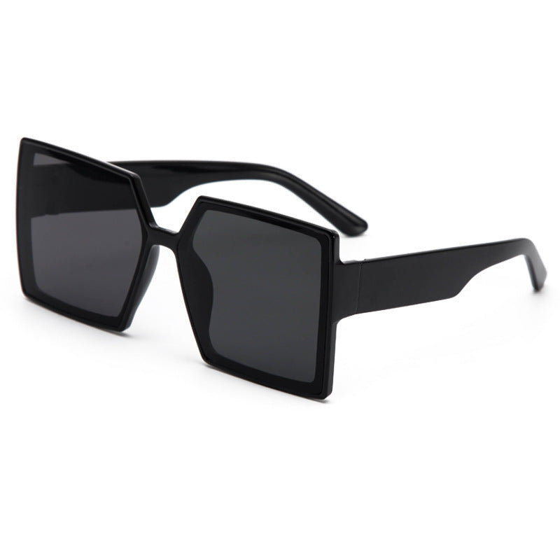 Damen Modische oversized Sonnenbrille im modernen Hexagon-Design Brehn