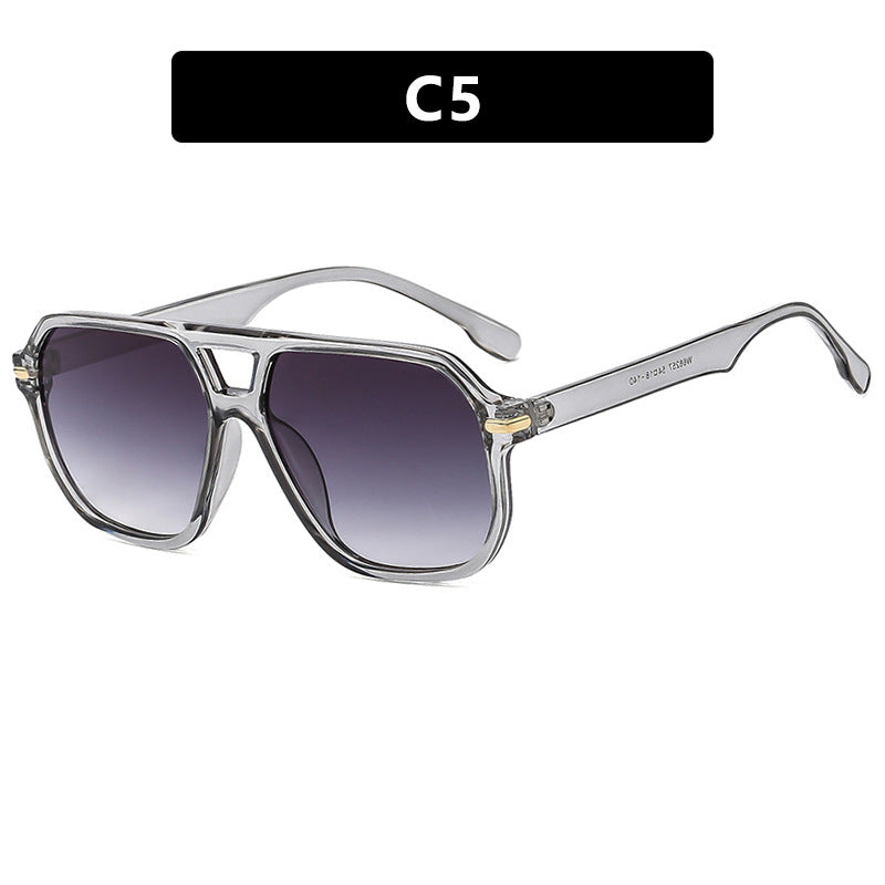 Damen modische Sonnenbrille mit quadratischem Rahmen und auffälligen Gläsern Brehn