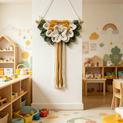 Floral Macrame Wandbehang Brehn