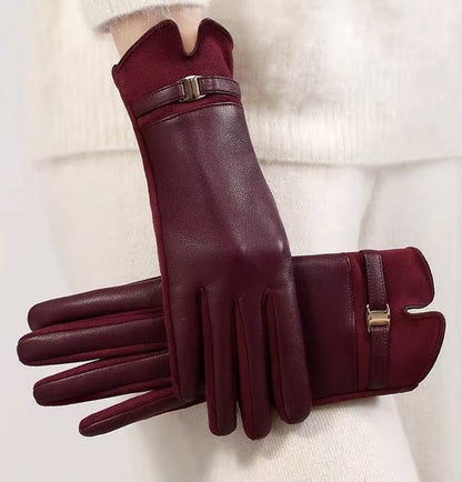 Luxuriöse Leder-Touchscreen-Handschuhe Brehn