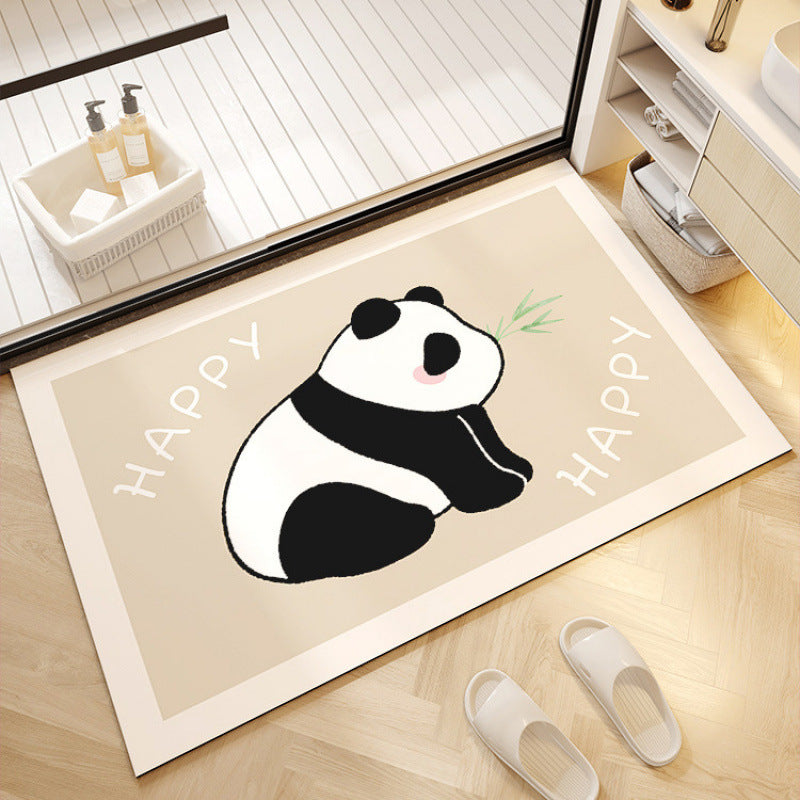 Verspielte Panda-Themen Willkommensmatte Brehn