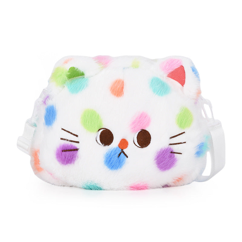 Plüsch Tasche mit Verspieltem Katzenmotiv Brehn