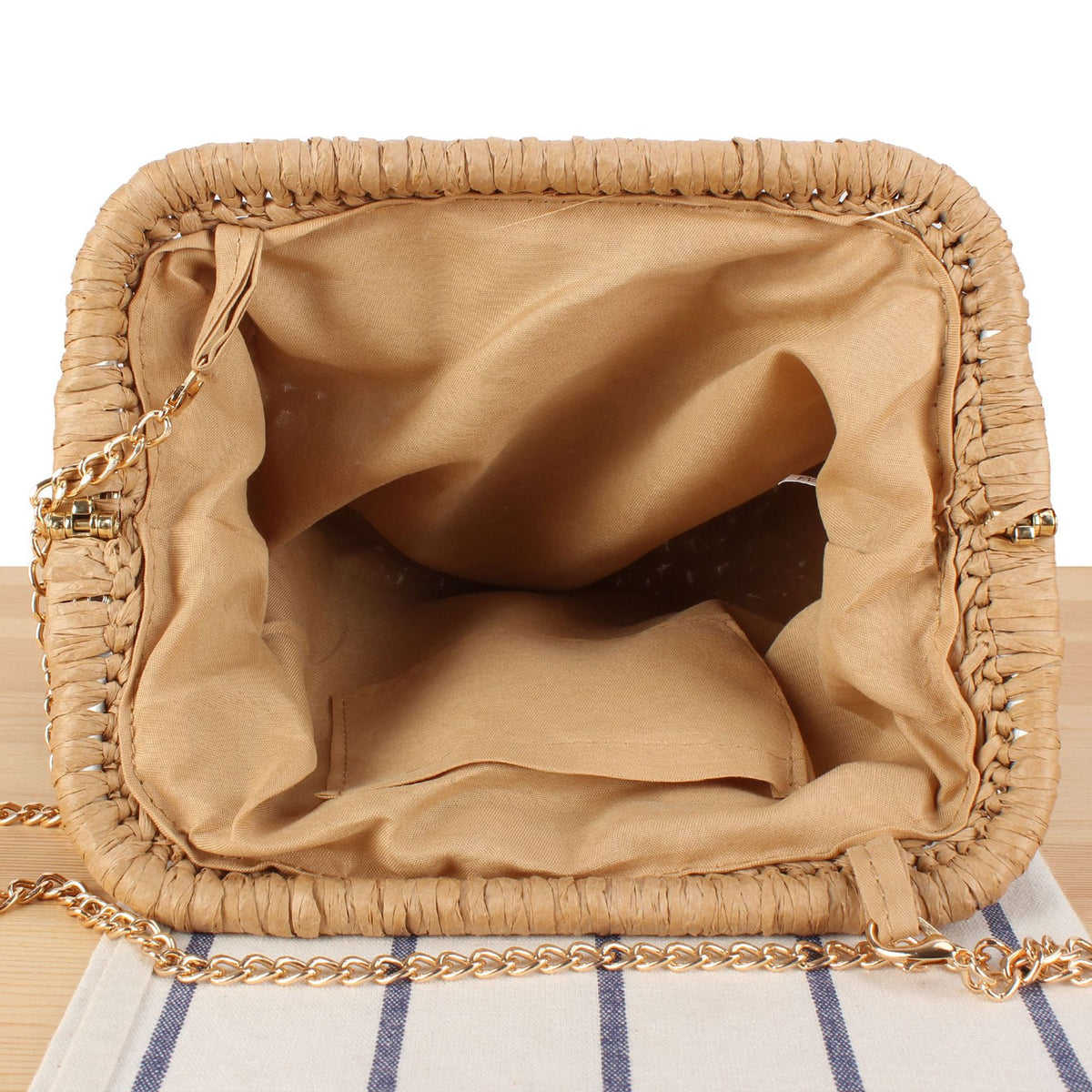 Designer Schultertasche mit Elegantem Faltenmuster Brehn