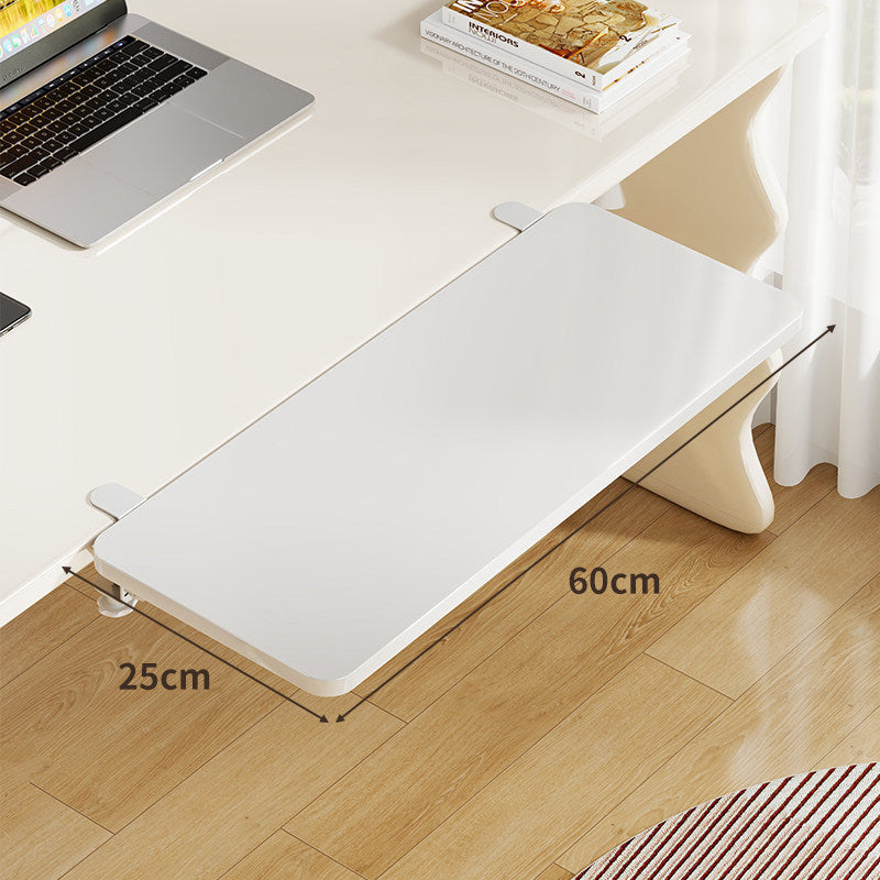 Unter-Desk Bambus Ausziehbare Arbeitsfläche Clamp-Montierte Tastatur- & Mausplattform