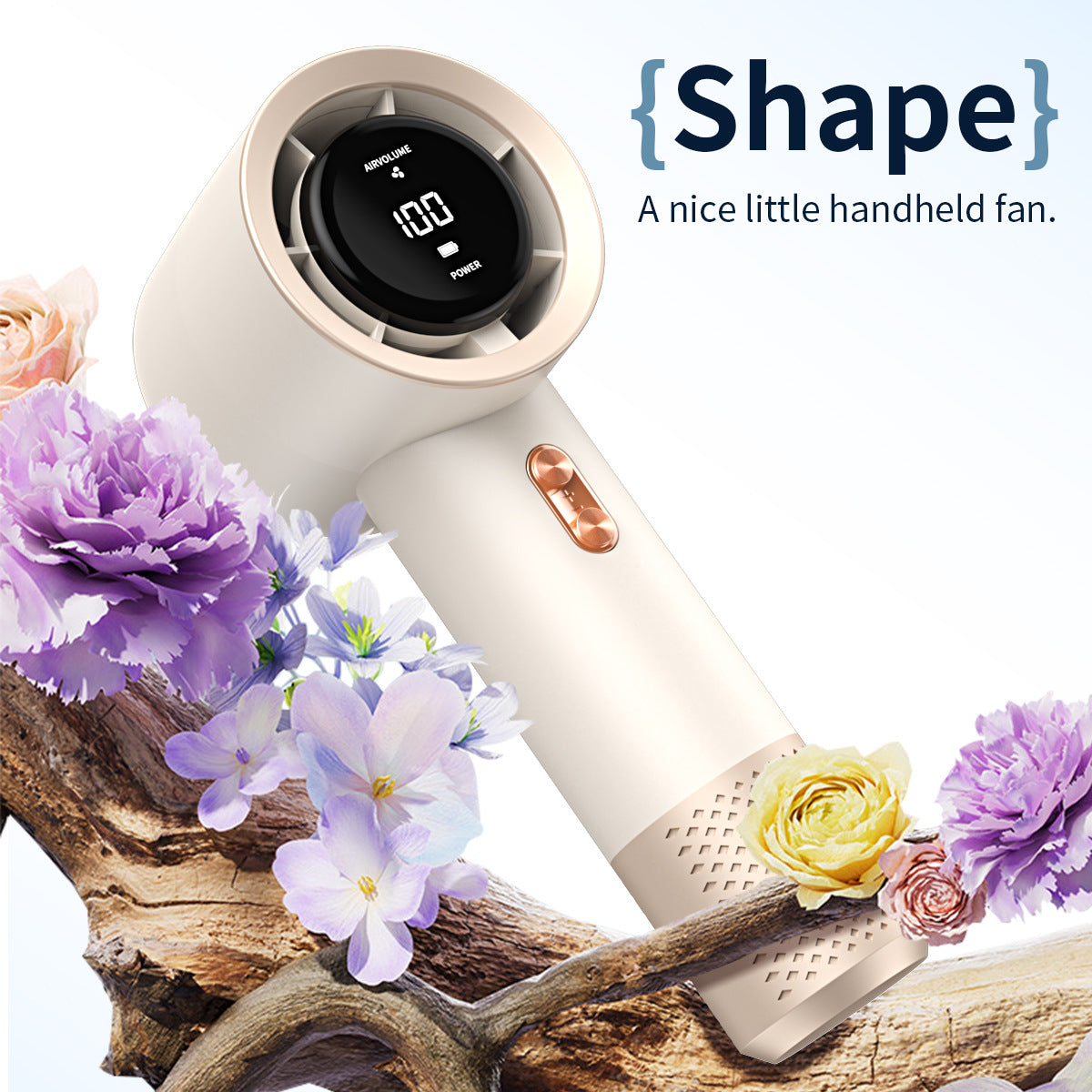 Unisex Smart Touchscreen Handheld Wind Control Fan Brehn