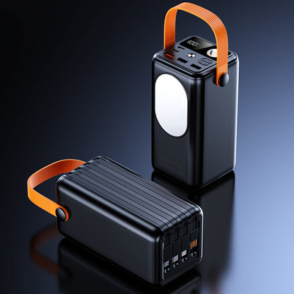 Tragbare Powerbank mit Integrierter LED-Leuchte und Multifunktionalem Design Brehn