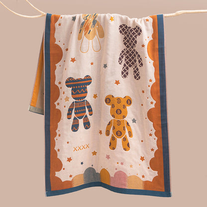 Unisex Kuscheldecke mit niedlichem Bärenmotiv Brehn