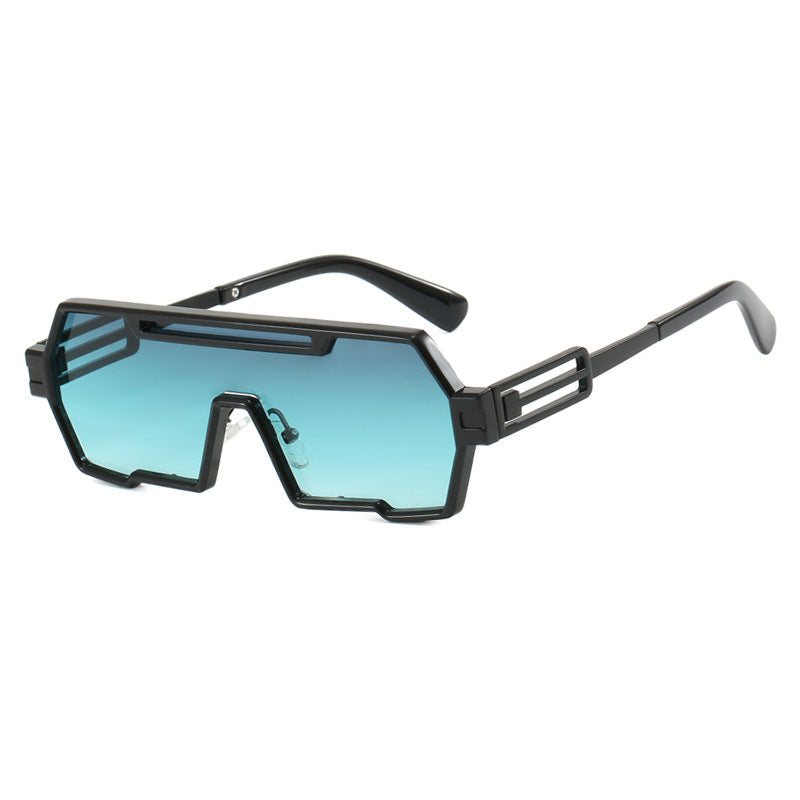 Damen futuristische Sonnenbrille im markanten Sechseckdesign Brehn