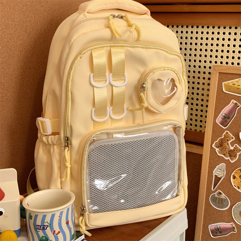 Multifunktionaler transparenter Schulrucksack