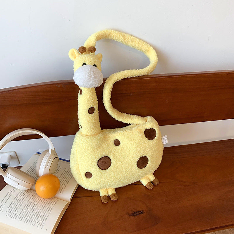 Plüsch Umhängetasche Im Giraffen-Design Brehn