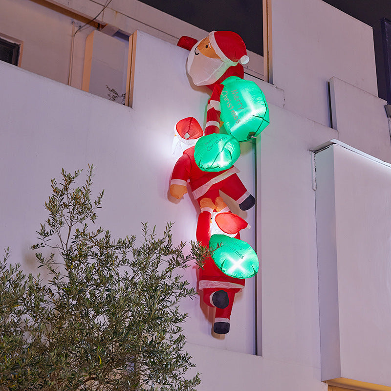 Aufblasbarer Weihnachtsmann mit Geschenken Brehn