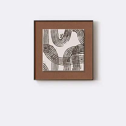 Abstrakte textile Wandkunst