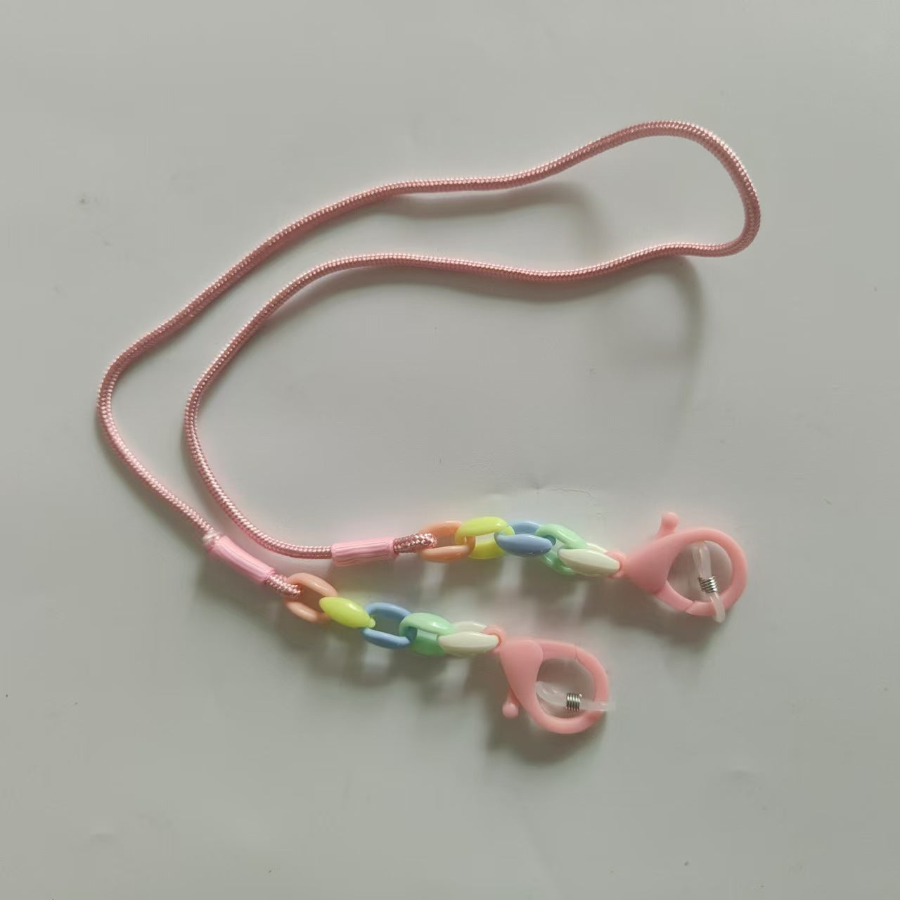 Brillenhalterkette mit Bunten Perlen und Stabilen Clips Brehn