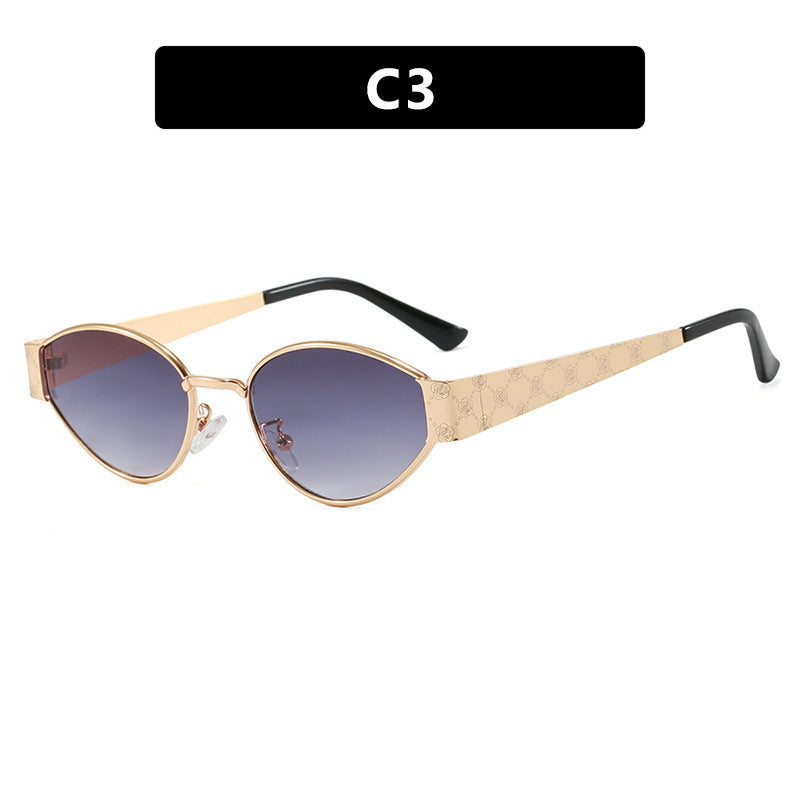 Damen Cat-Eye Sonnenbrille mit elegantem Design und luxuriösen Akzenten Brehn