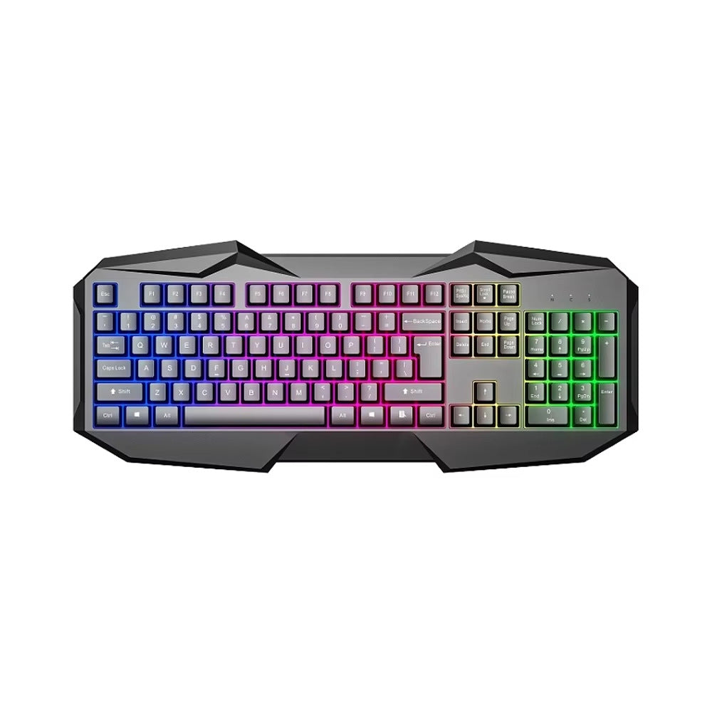 Rgb Beleuchtete Gaming-Tastatur mit Ergonomischem Design Brehn