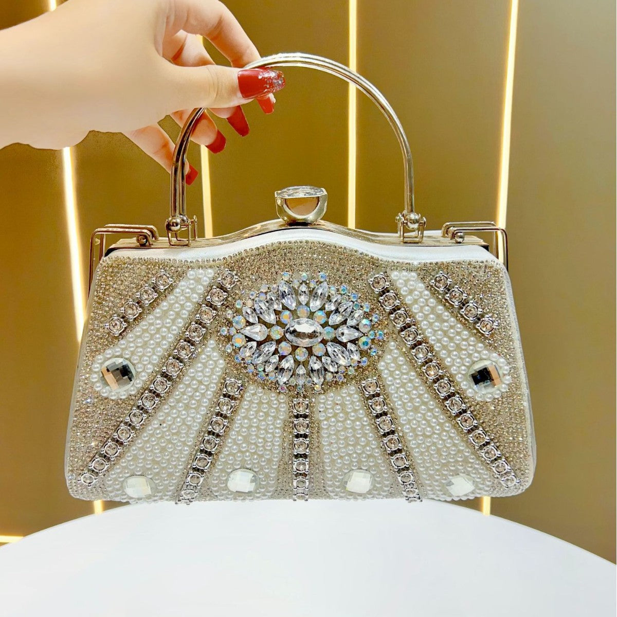 Luxe Verziertes Abendhandtasche