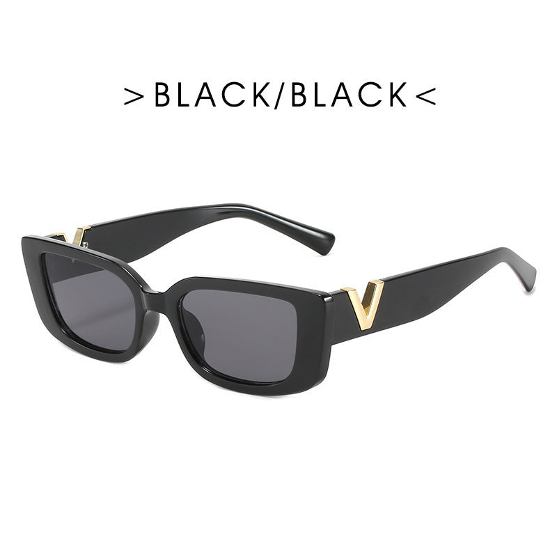Retro-inspirierte geometrische Rahmen-Sonnenbrille Brehn