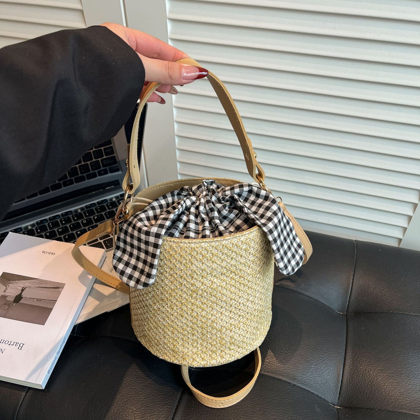 WoWoven Strand Eimer Tasche Brehn