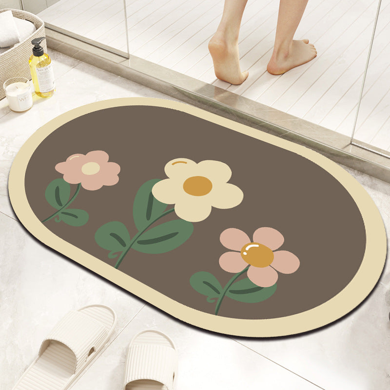 Elegante Marmor-Themen Badmatte Brehn