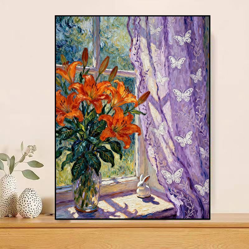 Vintage Floral Leinwand Druck Brehn