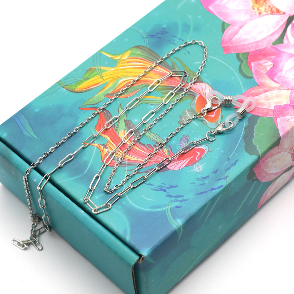 Fashion-Forward Metall Brillen Kette Brehn