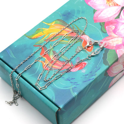 Fashion-Forward Metall Brillen Kette Brehn
