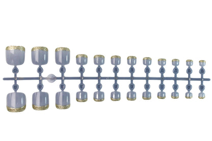 Kunstnagelset mit elegantem Glitzerverlauf Brehn