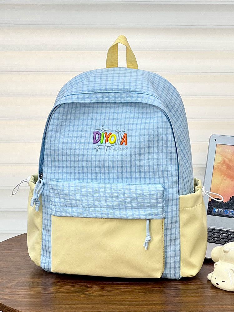 Strukturierter Schulrucksack Brehn