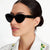 Damen Cat-Eye Sonnenbrille mit glitzernden Details Brehn