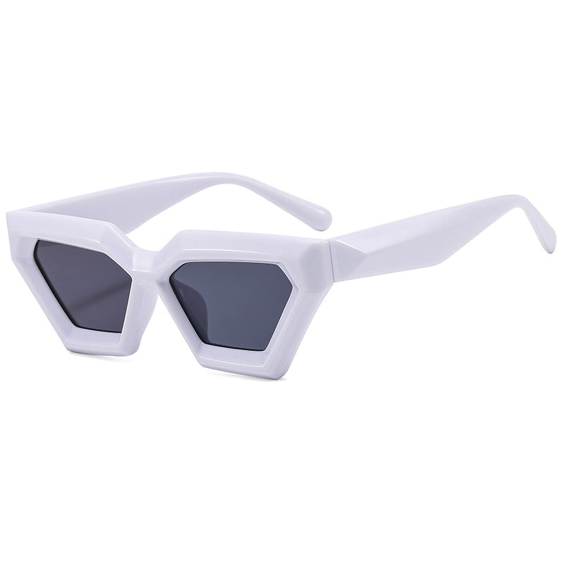 Damen stilvolle hexagonale Sonnenbrille Brehn