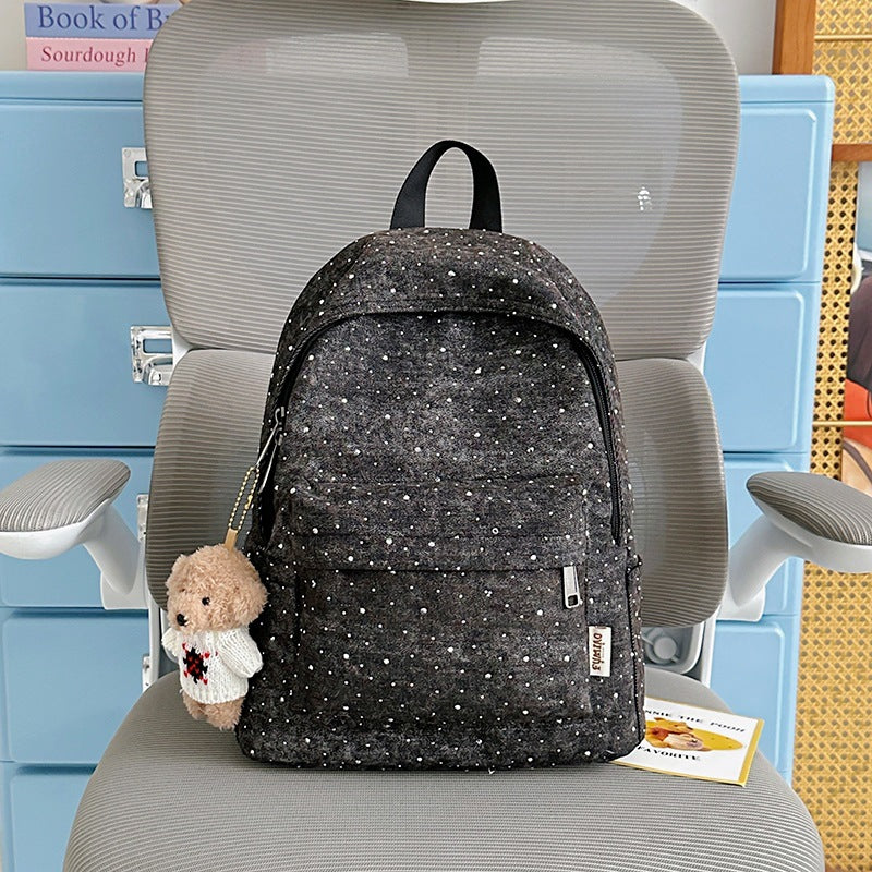Lässiger leichter Rucksack mit gepunktetem Design Brehn