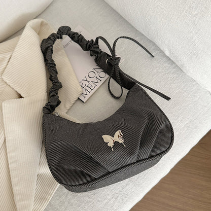 Elegante Textil Mini Schultertasche