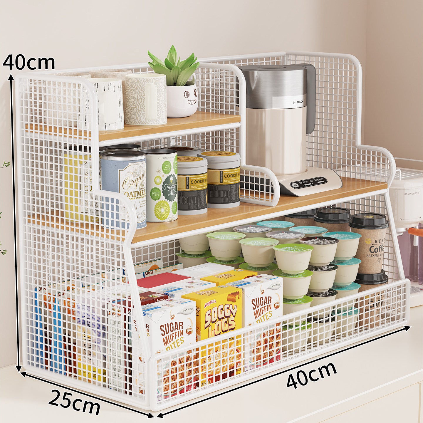 Multi-Ebenen-Küchenregal-Organizer Brehn