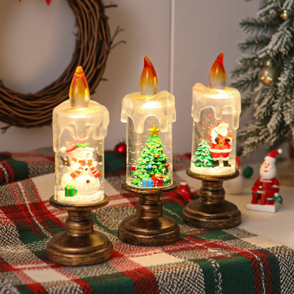 Nostalgische LED Weihnachtskerzen-Deko Brehn