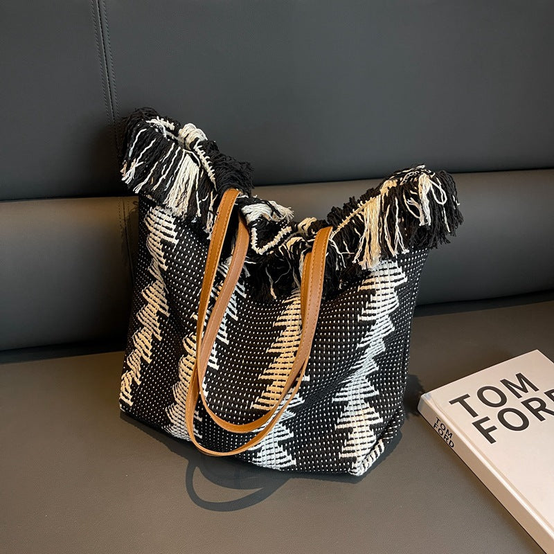 Bohemian handgewebte Tragetasche