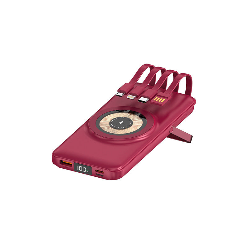 Multifunktionale Powerbank mit Kabelloser Ladefunktion Brehn
