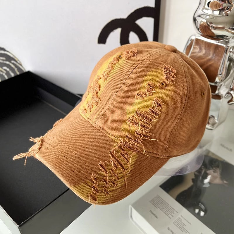 Unisex Abgetragenes Denim-Basecap Brehn