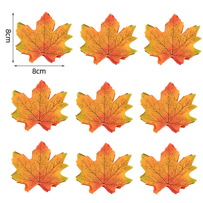 Künstliche Ahornblätter Tischdekoration aus flexiblem PU für herbstliche Gestecke