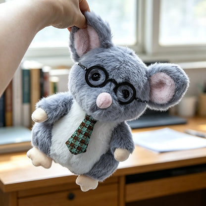 Kawaii Igel Plüschtier Sammlerstück mit gesticktem Kirschakzent und weichem Kunstfellrücken Brehn