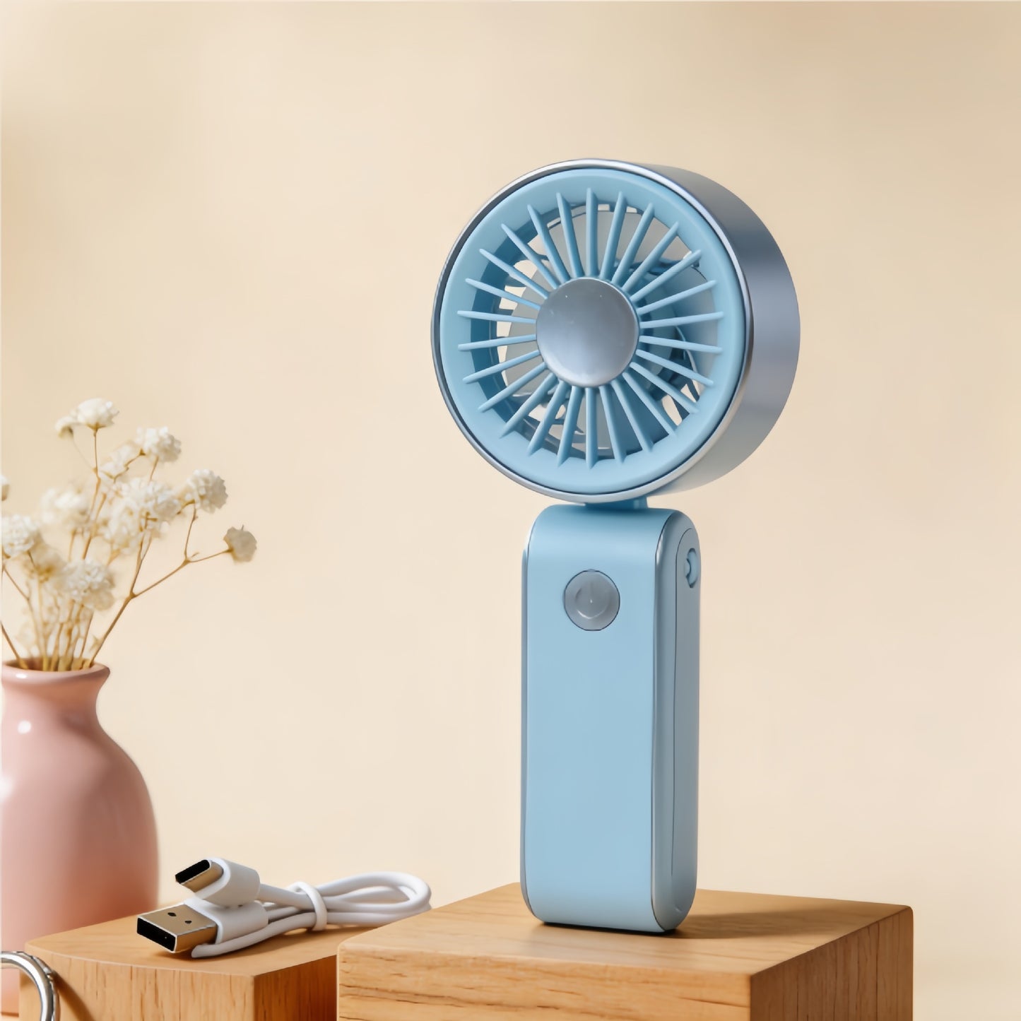 Damen Tragbarer Mini-Handventilator mit USB-Ladefunktion Brehn