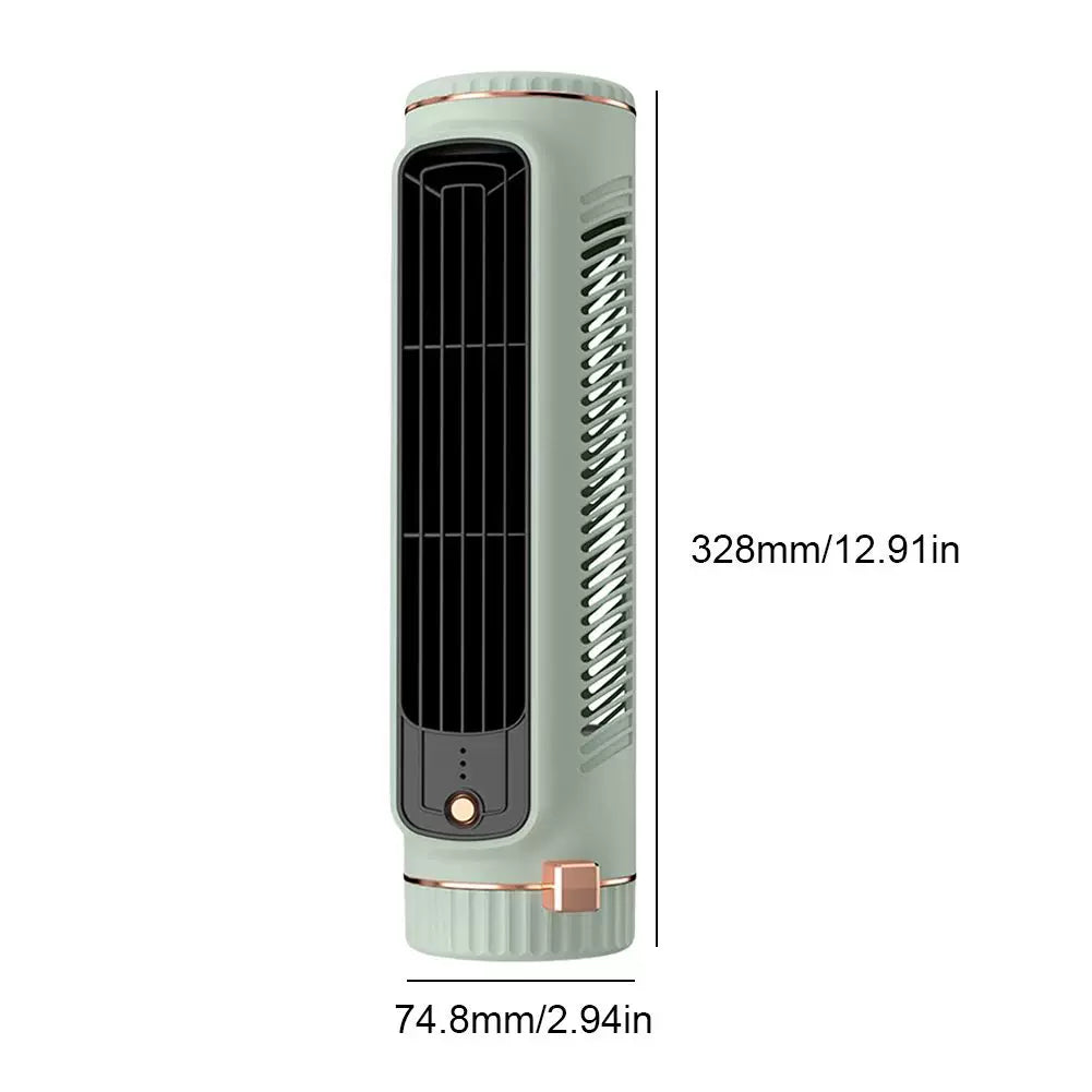 Unisex Einheitsgröße schlanker wiederaufladbarer vertikaler persönlicher Ventilator mit magnetischem Fuß mehrstufiger Luftstrom flüsterleiser bürstenloser Motor Brehn