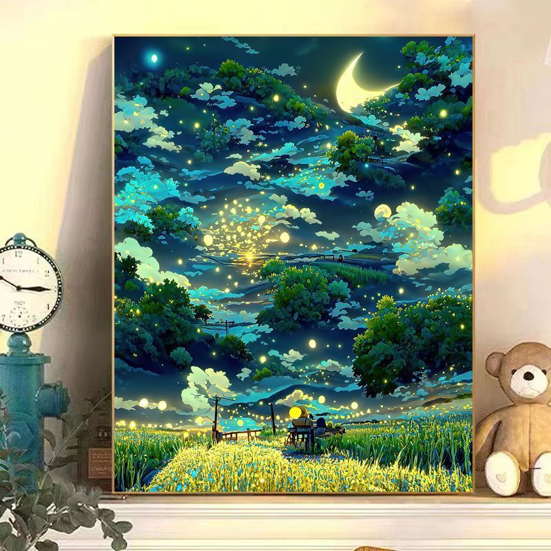 Fesselnde Mondlicht Landschaft Leinwand Kunst Brehn