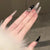 Luxus Stiletto Press-On Nagelverlängerungen mit Strassakzenten Brehn
